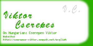 viktor cserepes business card